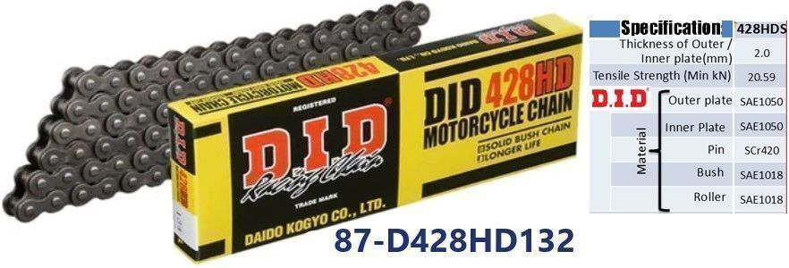 D.I.D CHAIN 428 HEAVY DUTY DRIVE CHAIN