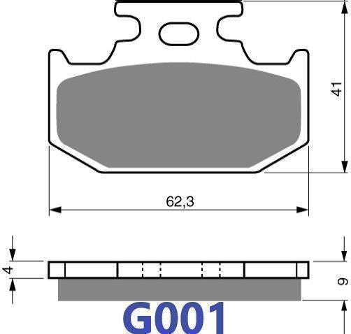 GOLDFREN BRAKE PAD G001
