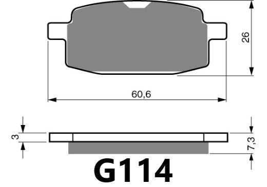 GOLDFREN BRAKE PAD G114