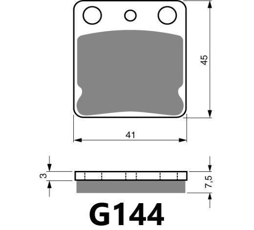 GOLDFREN BRAKE PAD G144