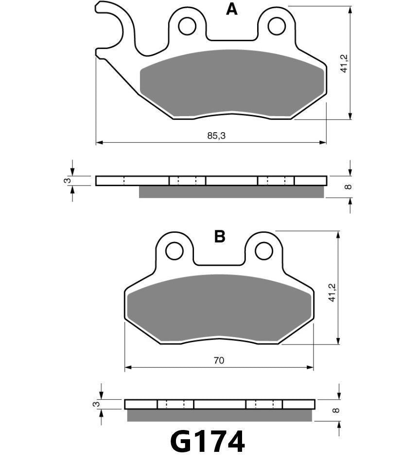 GOLDFREN BRAKE PAD G174