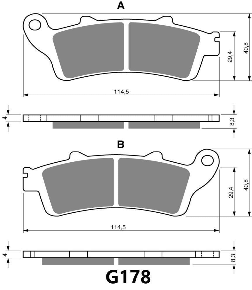 GOLDFREN BRAKE PAD G178