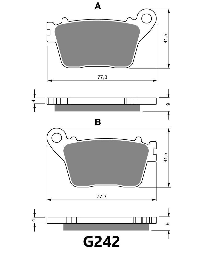 GOLDFREN BRAKE PAD G242