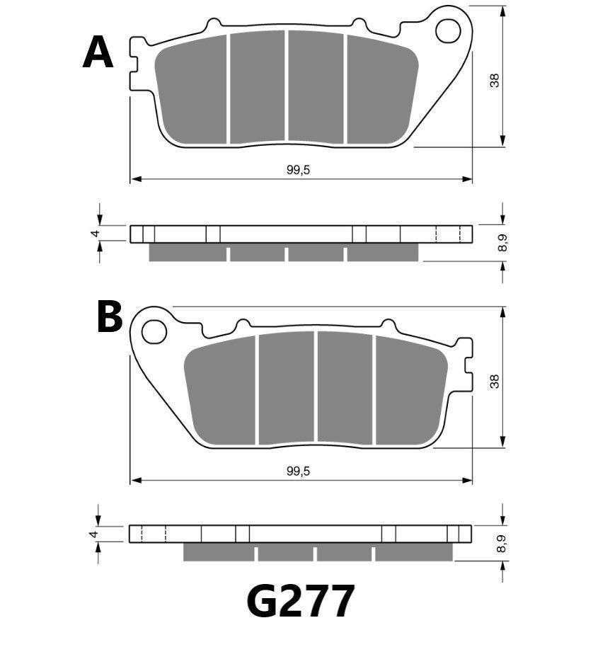 GODFREN BRAKE PAD G277