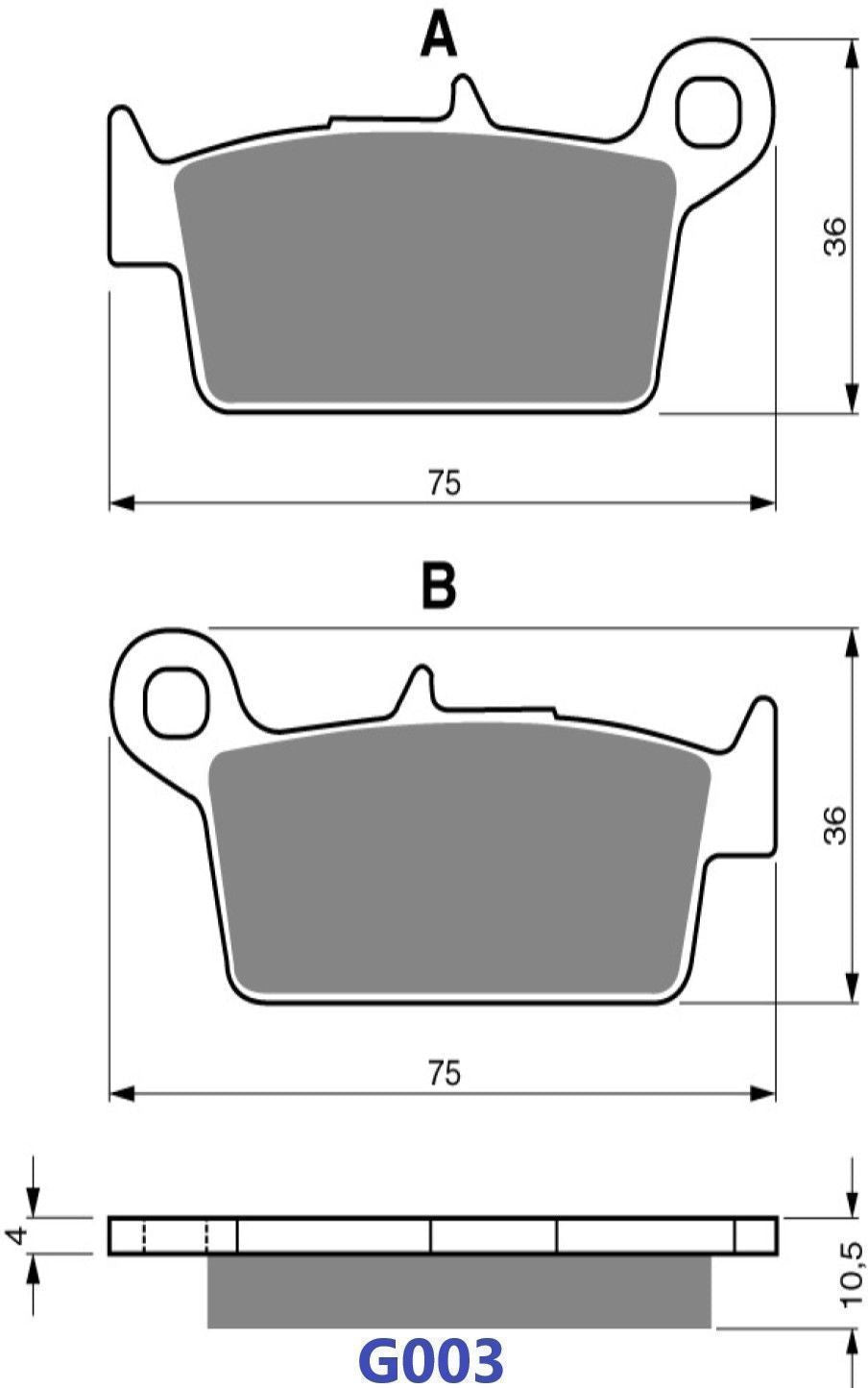 GOLDFREN BRAKE PAD G003