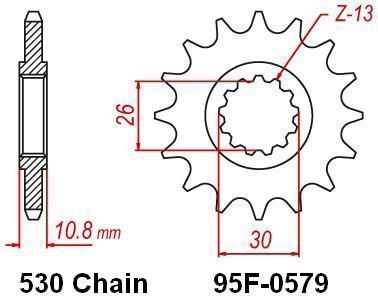 MOTRIX FRONT SPROCKET 95F-0579-15