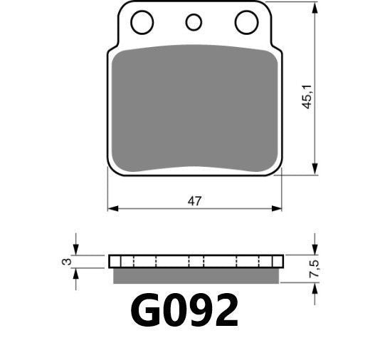 GOLDFREN BRAKE PAD G092
