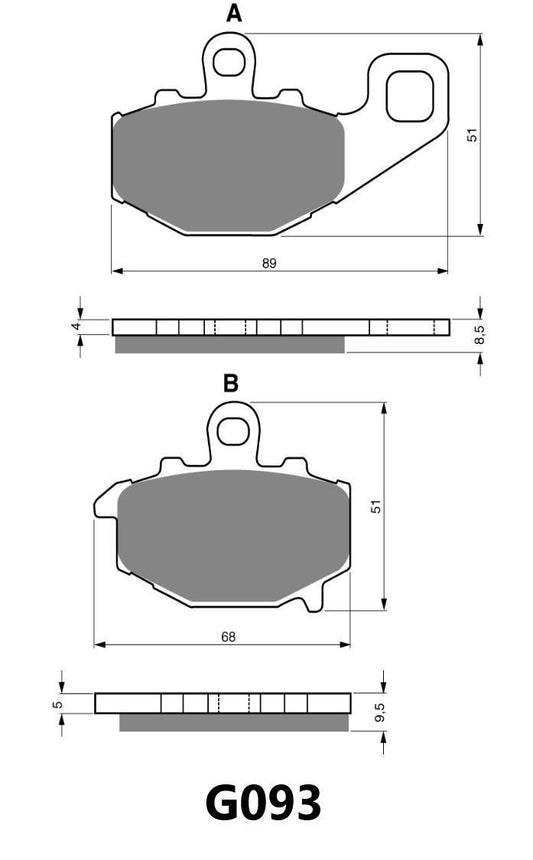 GOLDFREN BRAKE PAD G093