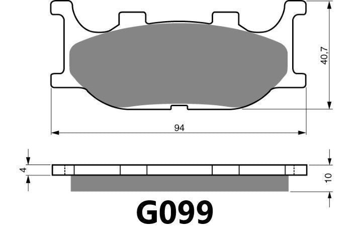 GOLDFREN BRAKE PAD G099