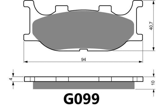 GOLDFREN BRAKE PAD G099
