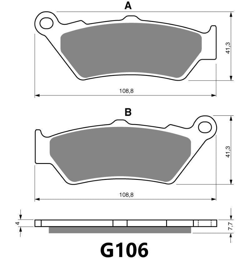 GOLDFREN BRAKE PAD G106