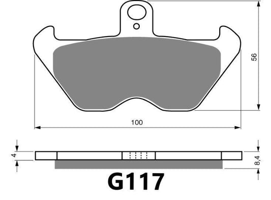 GOLDFREN BRAKE PAD G117