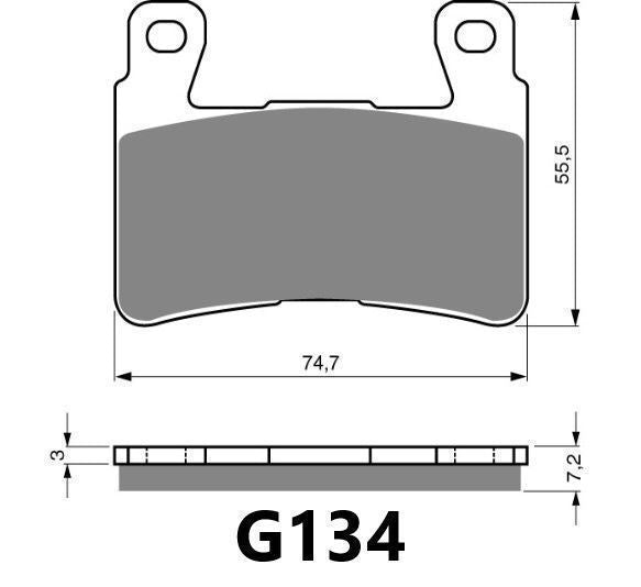 GOLDFREN BRAKE PAD G134
