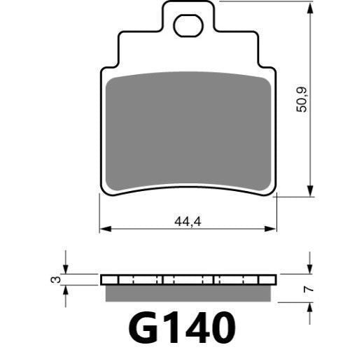 GOLDFREN BRAKE PAD G140