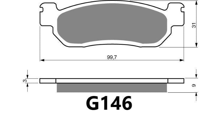GOLDFREN BRAKE PADS G146