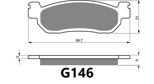 GOLDFREN BRAKE PADS G146