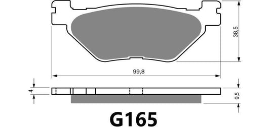 GOLDFREN BRAKE PAD G165