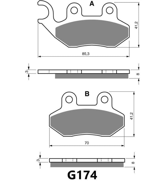 GOLDFREN BRAKE PAD G174
