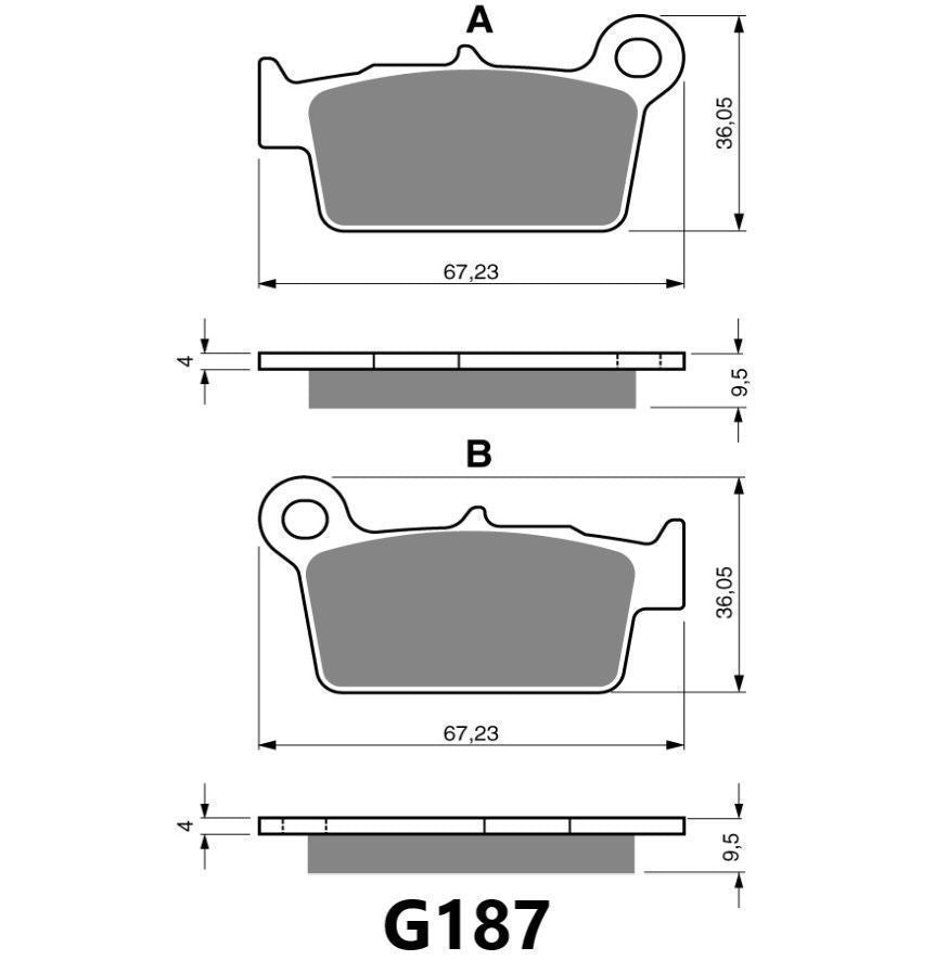 GOLDFREN BRAKE PAD G187