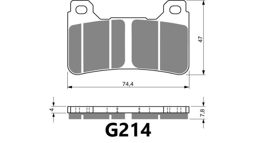 GOLDFREN BRAKE PAD G214