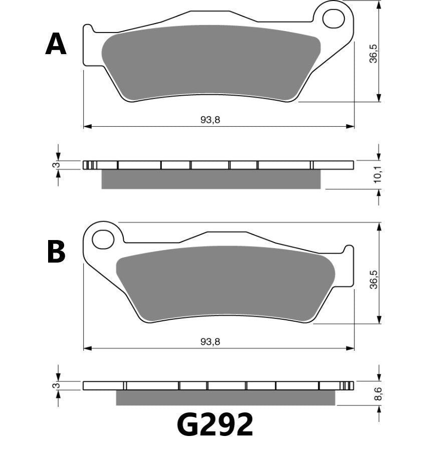 GOLDFREN BRAKE PAD G292