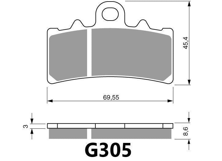 GOLDFREN BRAKE PADS G305