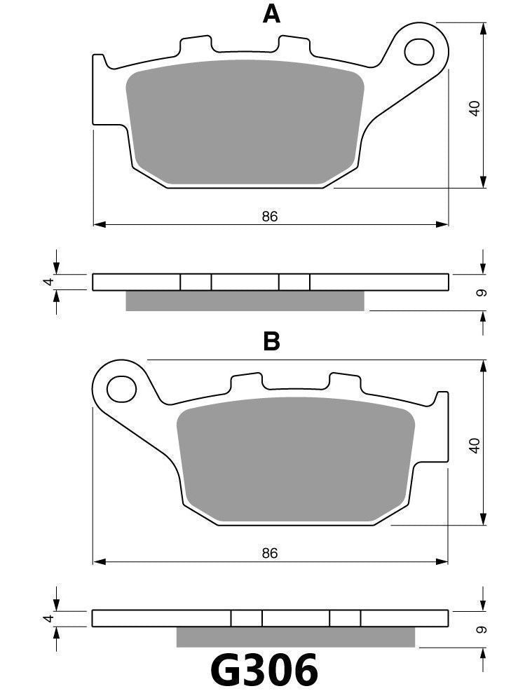 GOLDFREN BRAKE PAD G306