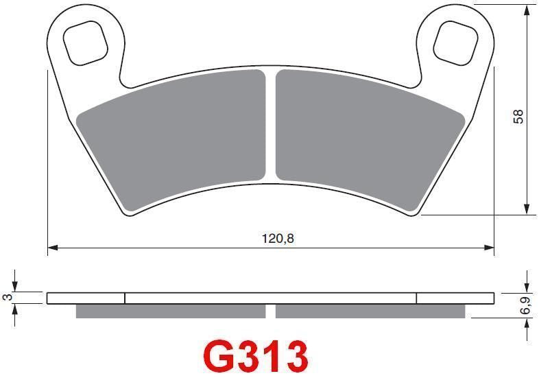 GOLDFREN BRAKE PAD G313