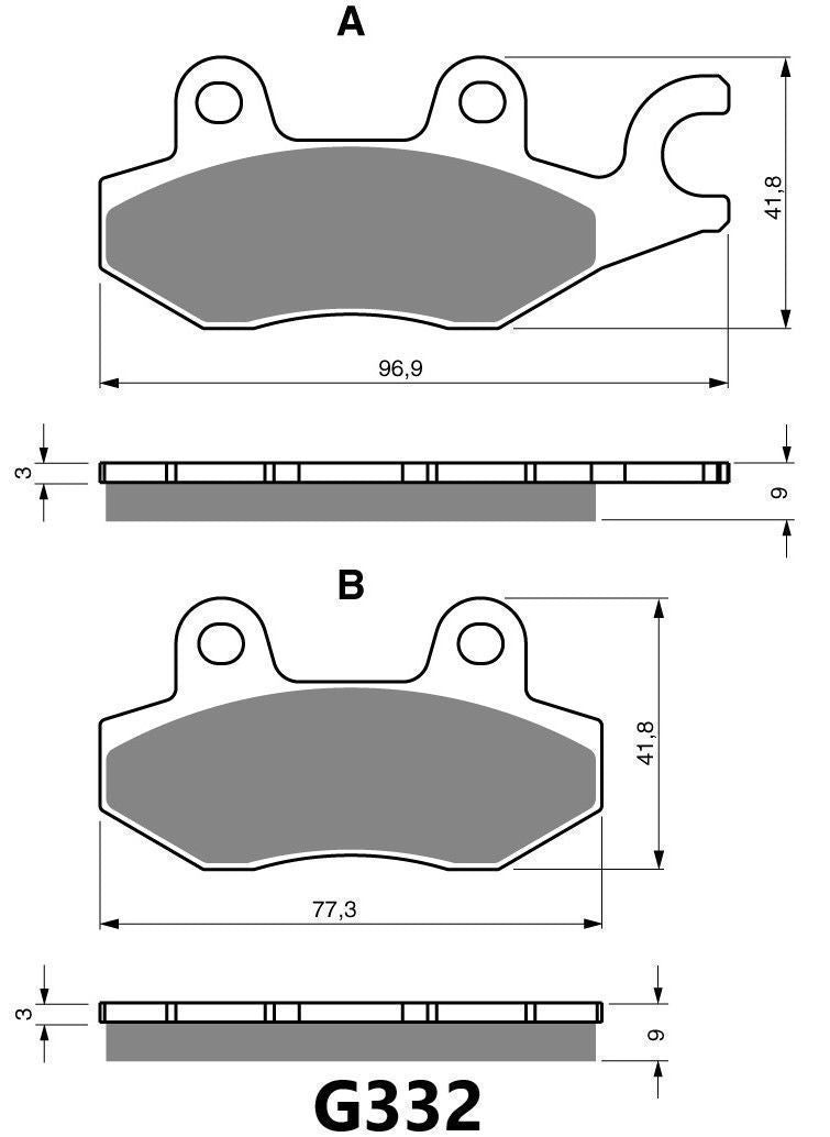 GOLDFREN BRAKE PAD G332