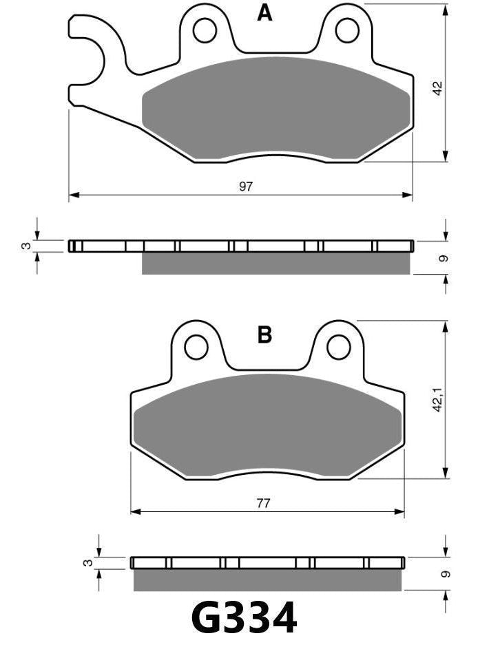 GOLDFREN BRAKE PAD G334