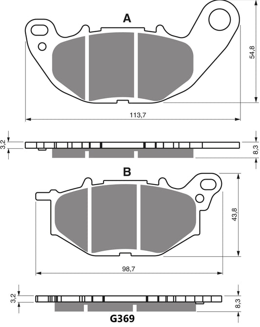 GOLDFREN BRAKE PAD G369