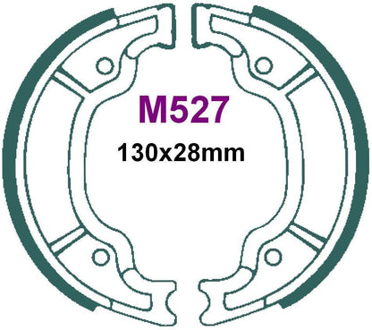 BRAKE SHOE (130mmx28mm)