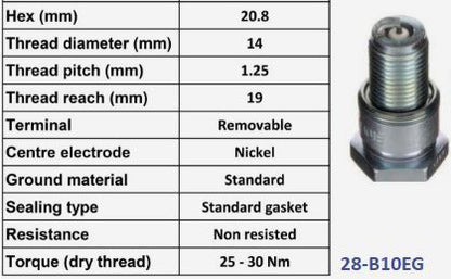SPARK PLUG NGK B10EG